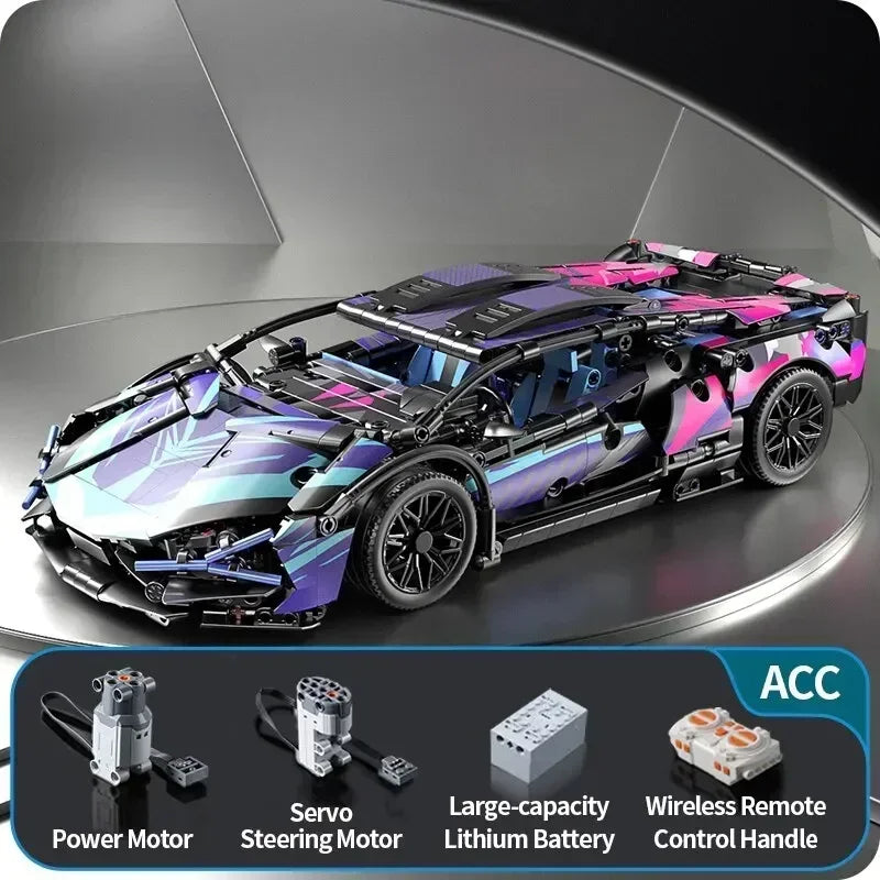 Carro de Corrida - De Blocos de Construir.
